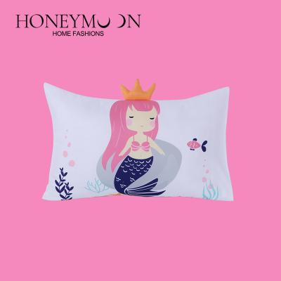 China Mermaid 3D Digital Envelope Nondisposable Printed Pillow Cover Microfiber Breathable Super Soft Pillow Case for sale