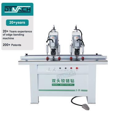 China DTMACH double head plywood horizontal wood furniture automatic hinge boring machine horizontal wood drilling machine for sale