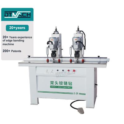 China DTMACH high speed woodworking cabinet wood hole double head hinge drilling machine for cabinet furniture for sale