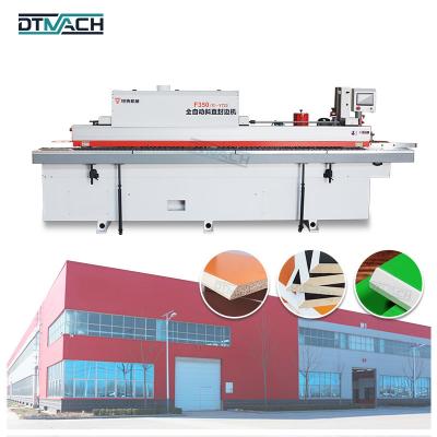 China DTMACH PVC wood veneer woodworking plywood 45 degree bevel fully automatic edge banding machine with pre-milling for sale