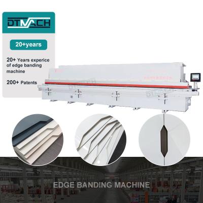 China DTMACH F371 edge banding machine eva and pur glue j type automatic edge bander machine board edge banding machine for sale