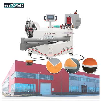 China fine trimming furniture wood door automatic feeding swing arm straight and curve edge banding machine for sale