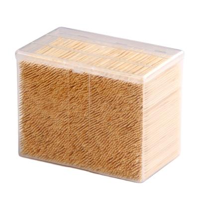 China Wholesale Bamboo Home Disposable Restaurant Use PP Manufacturer Buik Plastic Container Disposable 1000 Toothpicks Box for sale