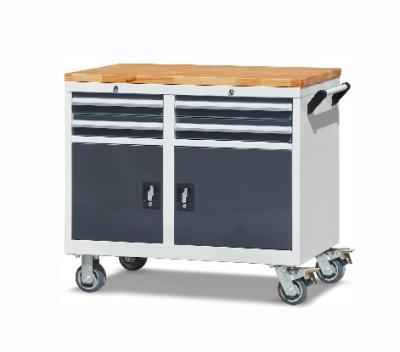 China High Quality Wholesale Embedded Assembled Auto Repair Tool Trolley Workshop Rolling Tool Trolley With Drawer for sale