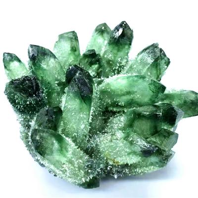 China Wholesale Amethyst Green Ghost Crystal Cluster Home Decorations And Desktop Ornaments for sale