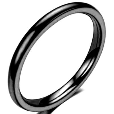 China 1.5mm TRENDY Classic Stainless Steel Plain Stackable Wedding Band Ring for sale