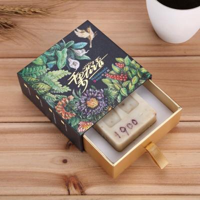 China Recyclable Wonderful Pattern Soap Packaging Box Drawer Packaging Gift Packaging Box Accept Customized for sale