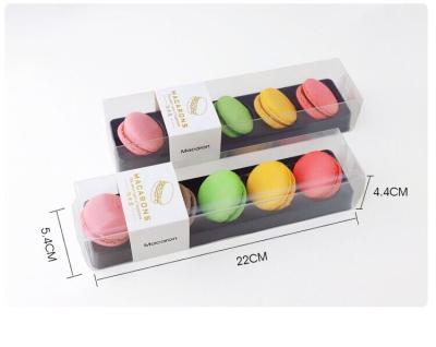 China Popular Recyclable Snacks Cake Packing Macaron Packaging Cartons Folding Box Gift Packaging Box for sale