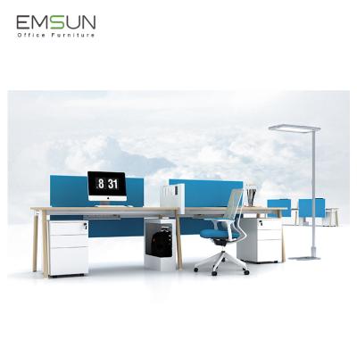 China Bedroom Engineering Modern Furniture Office Furniture 6 People Workstation With Mini-screen for sale