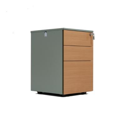 China PANEL Office Furniture Sliding Mobile Pedestal Filing Cabinet With 3 Drawer for sale