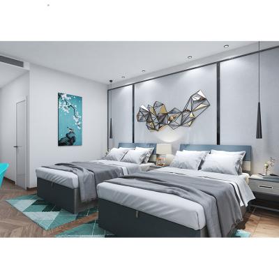 China PANEL Vacation Apartment Bedroom Furniture Sets For Student Apartment Room for sale