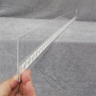 China Good Quality Wholesale Clear Acrylic Display Retail Sign Holder for Header 70x7.5cm for sale