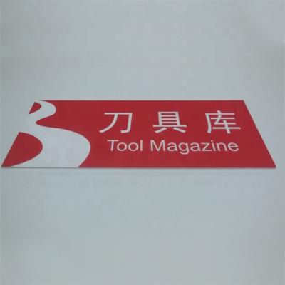 China Good Quality Cutting Tool Storehouse White Acrylic Printing Front Lit Shop Sign for sale