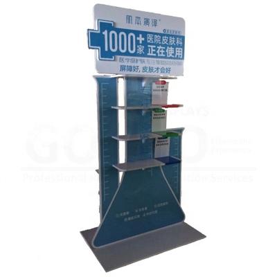 China Good Quality Free Standing PVC Foam Board Floor Display Stand for sale