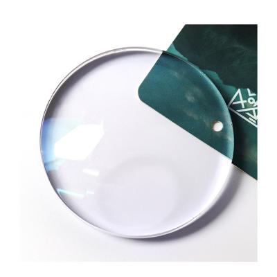 China Green Bifocal Bifocal Coating Round Cover 1.56 Optical Lens 1.56 Blue Light Anti Flat Surface Clear Glasses Optical Lenses for sale