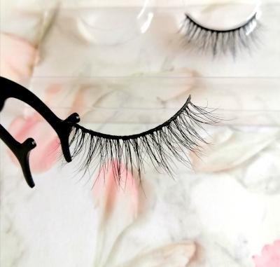 China High Quality Seller 10-15mm Feather False Eyelashes 5D 3D Short Mink Eyelashes Mink Eyelashes for sale