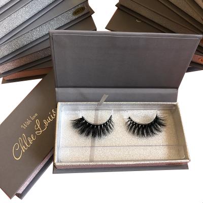 China Wholesale Thick Dramatic Long Strip 3d Mink Eyelashes Real Siberian Mink Eyelashes With Private Label for sale