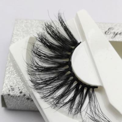 China Natural Custom Long Eyelash Bundles Wholesale Bulk Super Mink Eyelash 30mm Lashes for sale