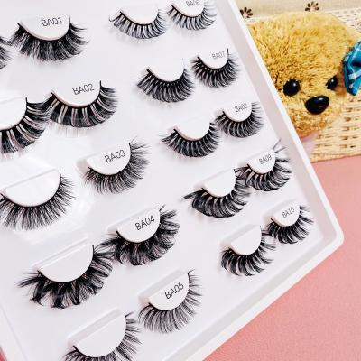 China New Design Natural Soft Wholesale False Eyelash Russian Strip Lashes Custom Own Brand 3d Handmade Russian Strip Lashes for sale