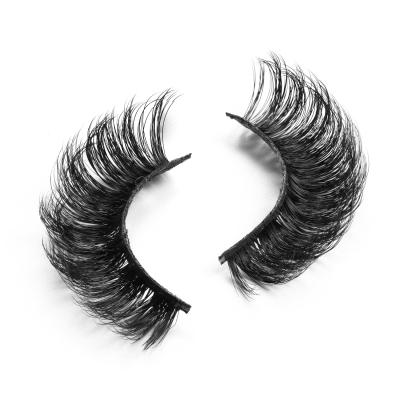 China 2022 Design Natural Eyelash Factory Natural Soft Winged Eyelash Extensions Style D-Band D Loop Popular Russian Lashes New for sale