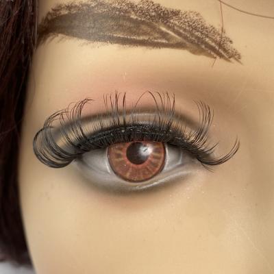 China Free shipping natural soft eyelash lashes made in factory fiber vegan lash extension looking lashes strips eyelash for sale