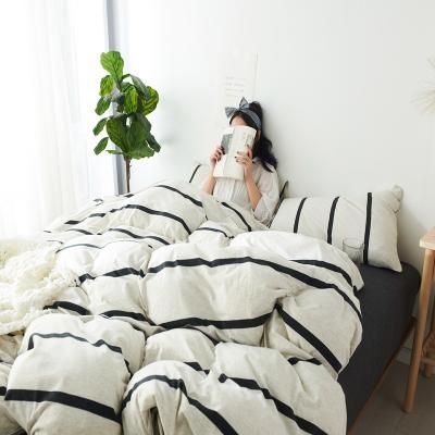 China Nondisposable Bedding Set With Comforter Sheet Queen King Size Bedsheets Luxury Space Fashion Quantity Cover Geometric Techniques for sale