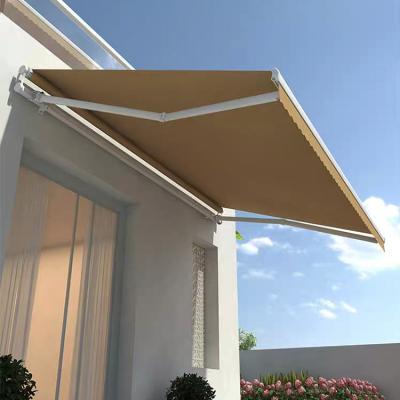 China Fast Snow Resistance Rain Cover Retractable Aluminum Patio House Delivery Shop Sunshade Awning for sale