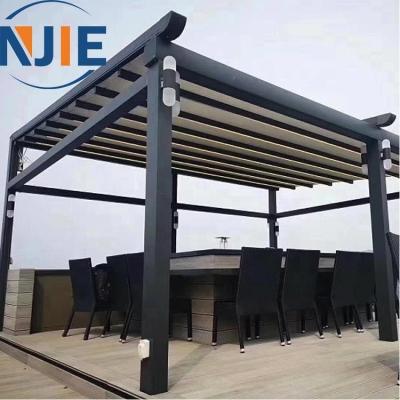 China Factory Price Hot Sale Aluminum Retractable Electric Pergola Remote Control System Easily Assembled Outdoor Pergola For Garden for sale