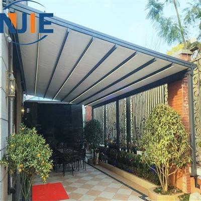 China Easily Assembled Remote Control Electric Aluminum Outdoor Sun Shade Pergola Patio Roof System for sale