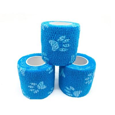 China Avoid Injuries Shape Design With Cheap Price Vet Veterinary Wrap Printed Bandage for sale