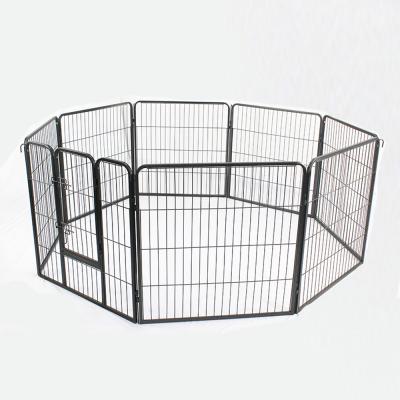 China Breathable Puppy Playpen Outdoor & Indoor OEM Pet Cage Exercise Dog Cage Square Tube 6pcs 8pcs Pet Playpen for sale