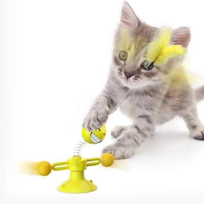 China Self-Hey Katty Self-Heyed Feather Toy Wholesales Interactive Kitten Play Game Feather Toys for sale