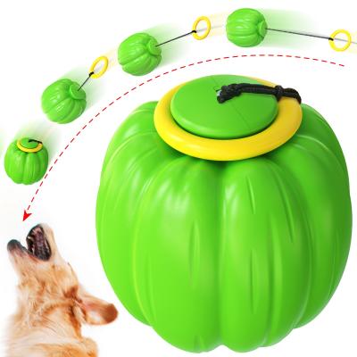 China Viable Dog Toothbrush Chew Toy Halloween Pumpkin Dog Toy For Fetch Throwing And Chewing for sale