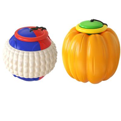 China New Amazon Pumpkin Ball Shape Toy Christmas Rubber Dog Toy Sustainable Hot Selling Durable Dog Toy for sale