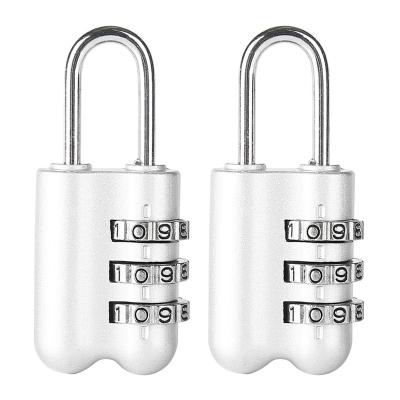 China Zinc Alloy Adjustable Password Padlock Security 3 Digits Mini Travel Luggage Lock For Promotion Gift for sale