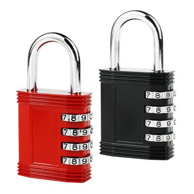 China Protection 4 Digits Waterproof Zinc Alloy Padlock Security Adjustable Combination Lock for School GYM Locker and Cabinet for sale