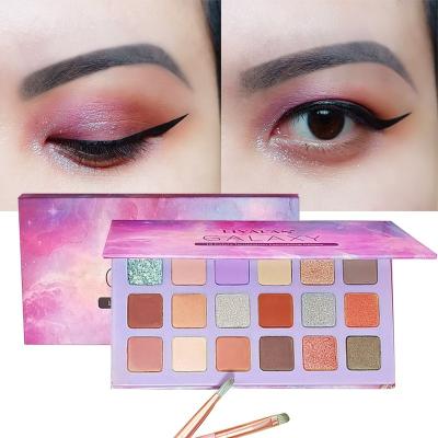 China 18 Colors Diy Makeup Waterproof Custom Eyeshadow Palette High Pigmented Long Lasting Eyeshadow for sale