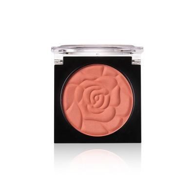 China Private Label Waterproof Custom Face Vegan Long Lasting Makeup Flower Blush Powder Rose Cream Blush Palette for sale