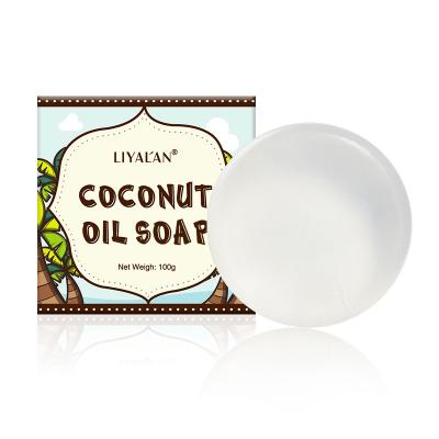 China 100% Pure Natural Private Label Beauty Face Soap Coconut Oil Milk Base Cleansing Soap for sale