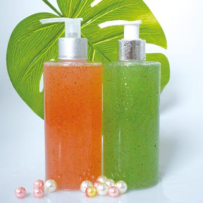 China Whitening Private Label Natural Organic Fruit Body Wash Whitening Scrub Shower Gel for sale