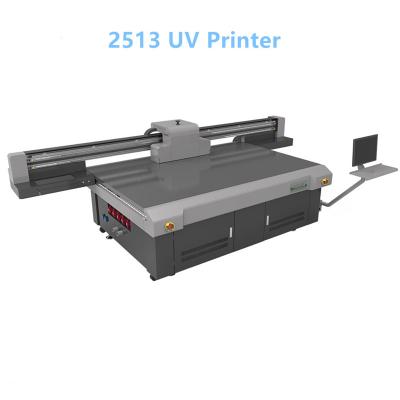 China Garment Shops CE 2513 Certification Inkjet Printer Machine UV Flatbed Printer for PVC, Glass, Ceramic Card for sale