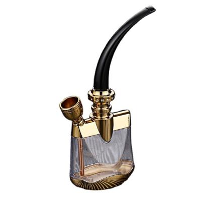 China Modern Mini Luxury Metal Crafts Portable Metal Hookah Shisha Hookah Smoking Tobacco for sale