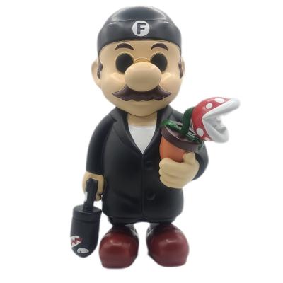 China Street Art Resin Crafts Statue Fools Paradise Mario Figure For Home Decor Toy Drop Shipping Cartoon Fools Paradise figurine graffiti for sale