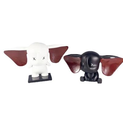 China Cartoon Toy Northern Europe Modern Big Ear Asshole Statue Sculpture Model Resin Crafts Animal Statue Home Decoration for sale