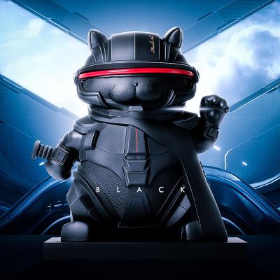 China Cartoon Toy Read To Ship PVC Action Number Cyber ​​Star With - rs Later Lucky Cat Darth Vader For Gifts Home Shop Decor Style for sale