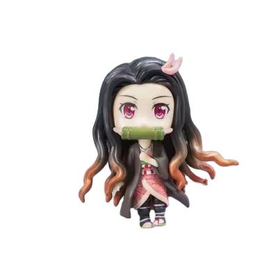 China Anime Toy Customized Wholesale Spot Pvc Cartoon Hashibira Inosuke Agatsuma Zenitsu Kamado Nezuko Kamado Tanjirou Demon Slayer Action Number for sale