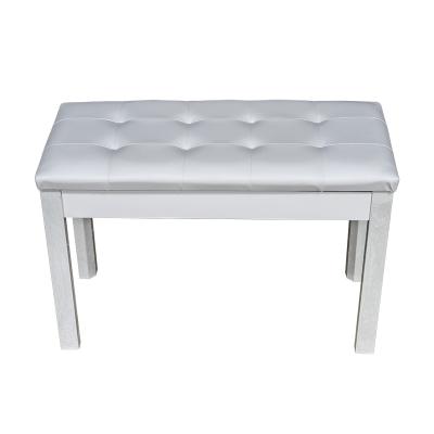 China Playing Music Songs White Piano Bench For Kids Beginners Playing Piano Bench for sale