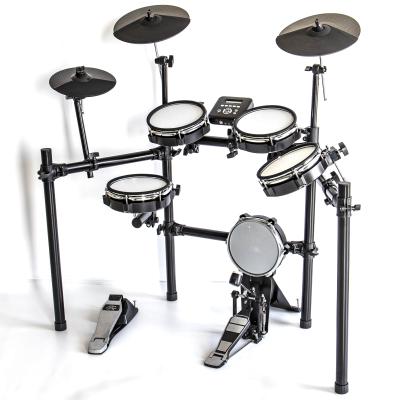 China Multifunctional Electric Drum Set Mesh Head 8 Piece Electronic Drum Kit With 225 Sound Electric Drum For For Beginner for sale