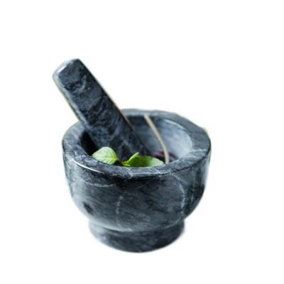 China Modern Fashion Garlic Lady Stone Marble Mortar Grinding High End Natural Stone Pot for sale