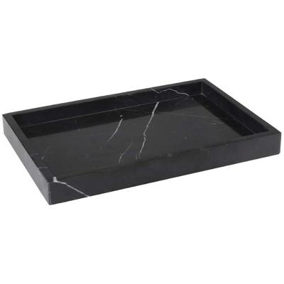 China Rectangular Disposable Natural Marble Fashion Fruit Jewelry Storage Tray for sale